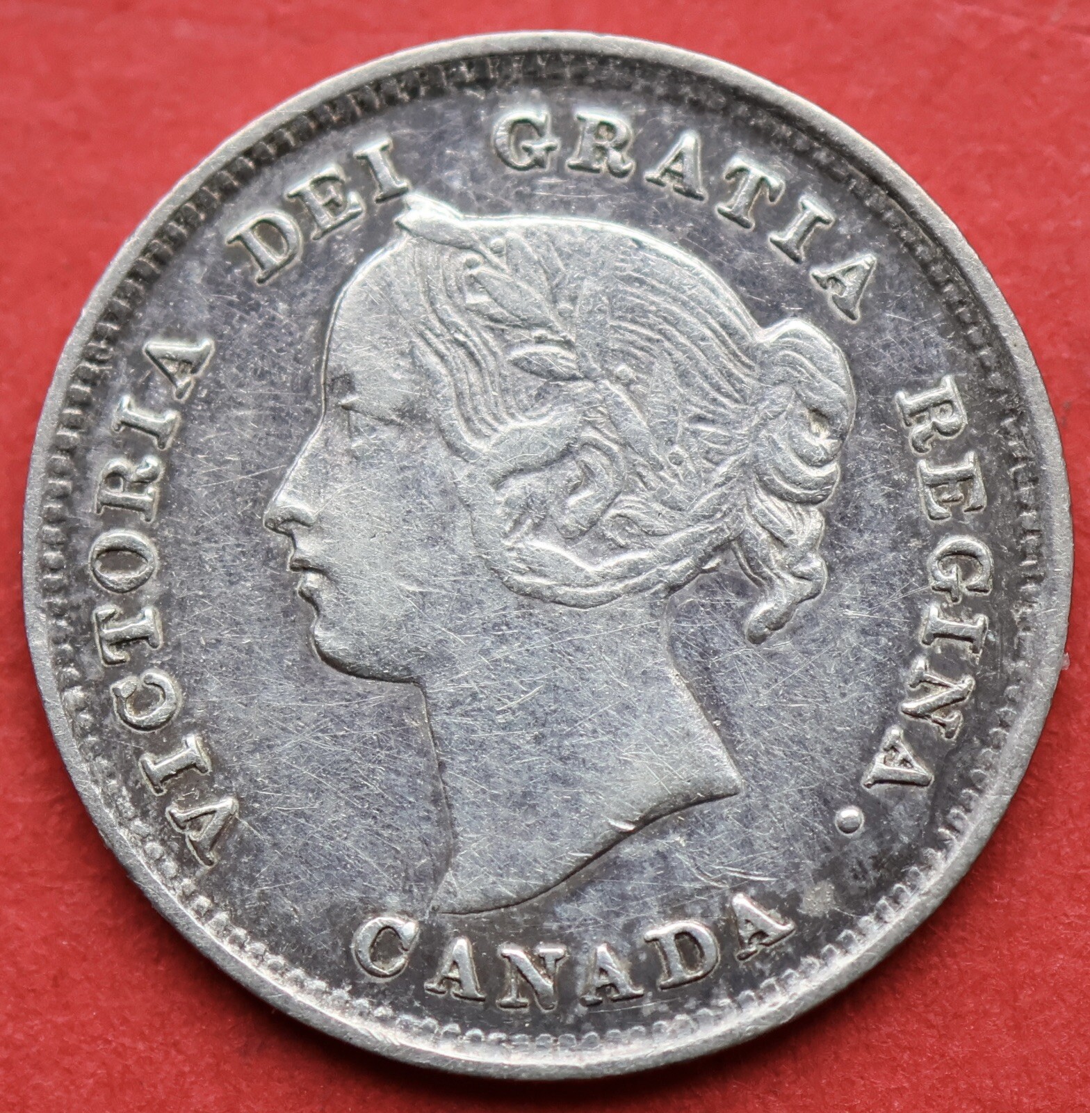 1892 Canada 5 Cents Obverse 2 - EF - Lot#2459