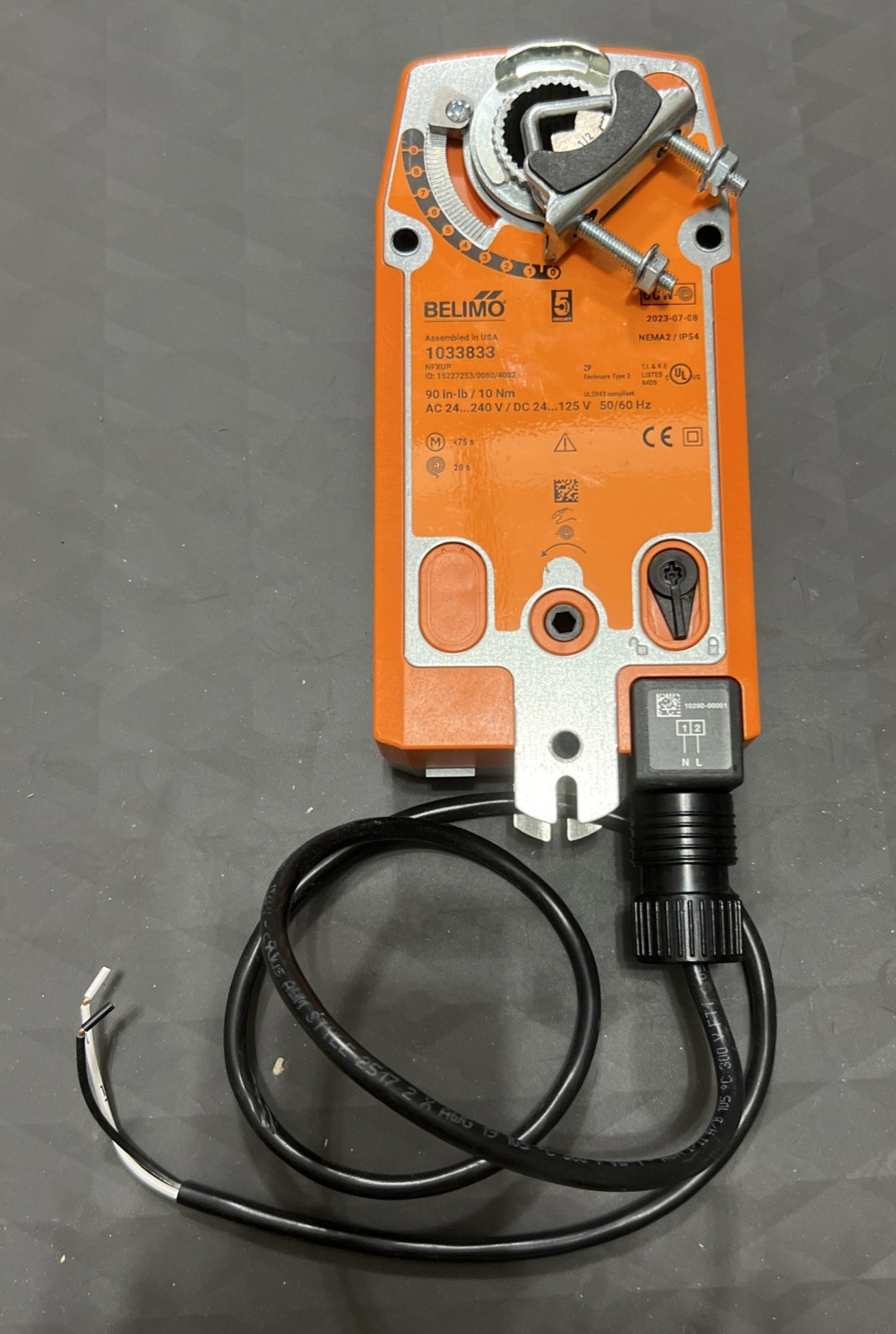 Actuator Belimo NFXUP, 24-240V, Product # 1033833 *Actuator Only*