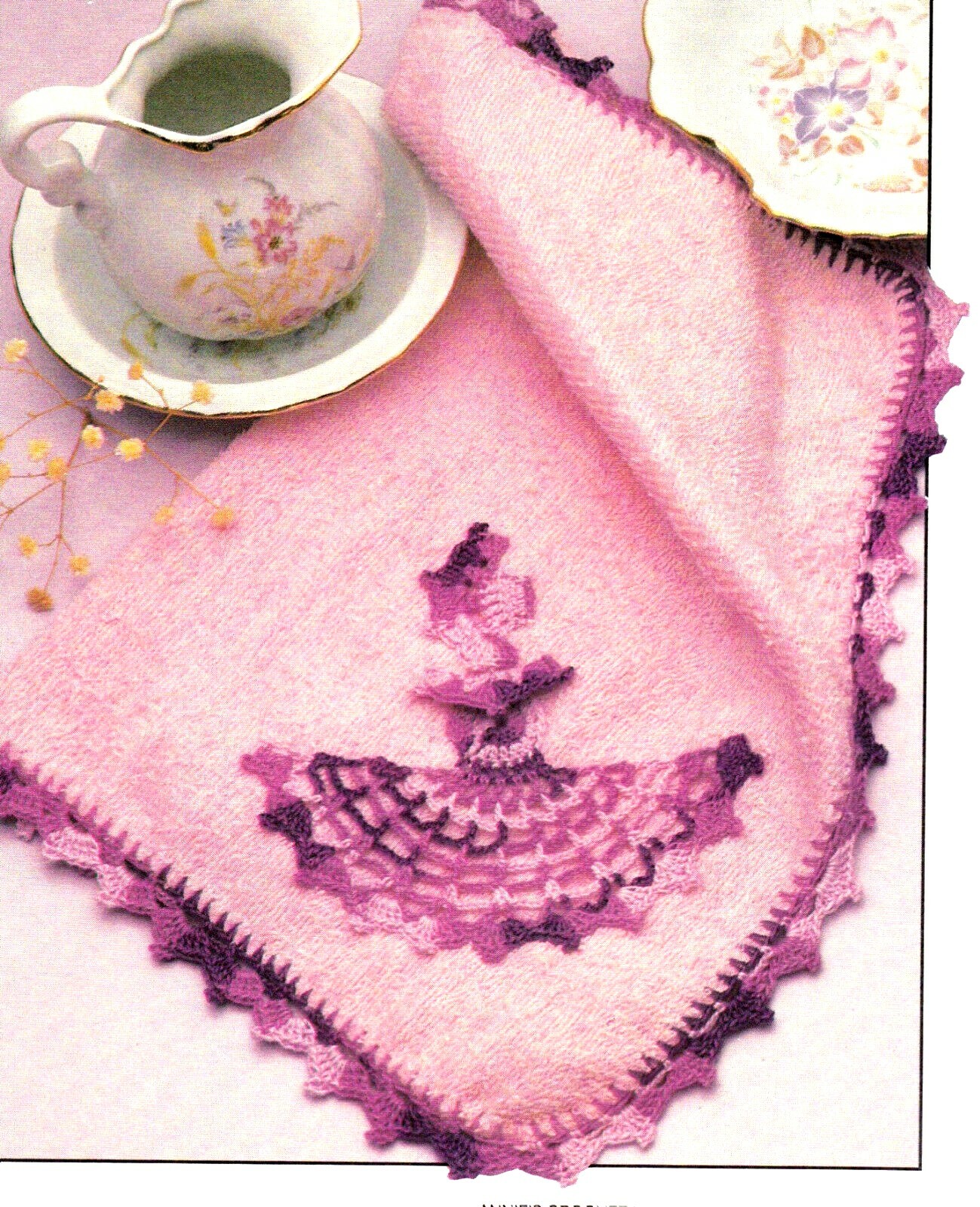 FEMININE Lady Washcloth Applique/Crochet Pattern INSTRUCTIONS ONLY