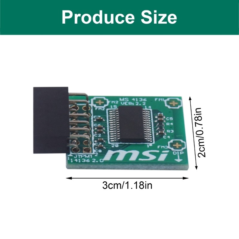 TPM2.0 Security Module MS-4136 Computer Connection Adapter Supporting TPM2.0