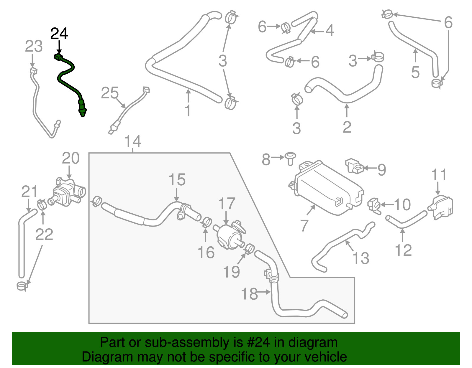 Genuine Nissan Oxygen Sensor 22693-6CA0C