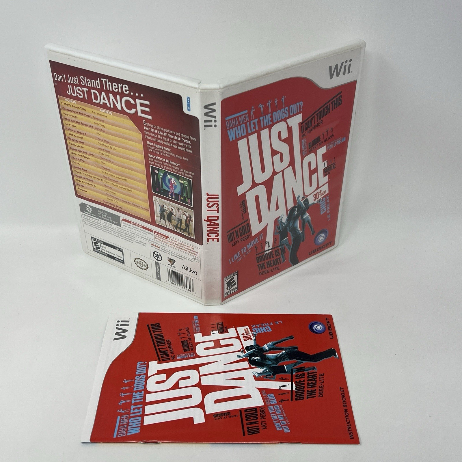 Just Dance (Nintendo Wii, 2009) Case And Manual ONLY NO GAME