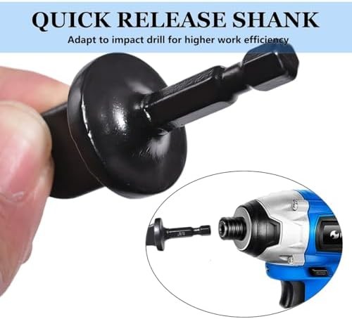 5 Piece Spin Flaring Tool Set, 1/4" Hex Shank HVAC Swaging Drill Bits for Soft C