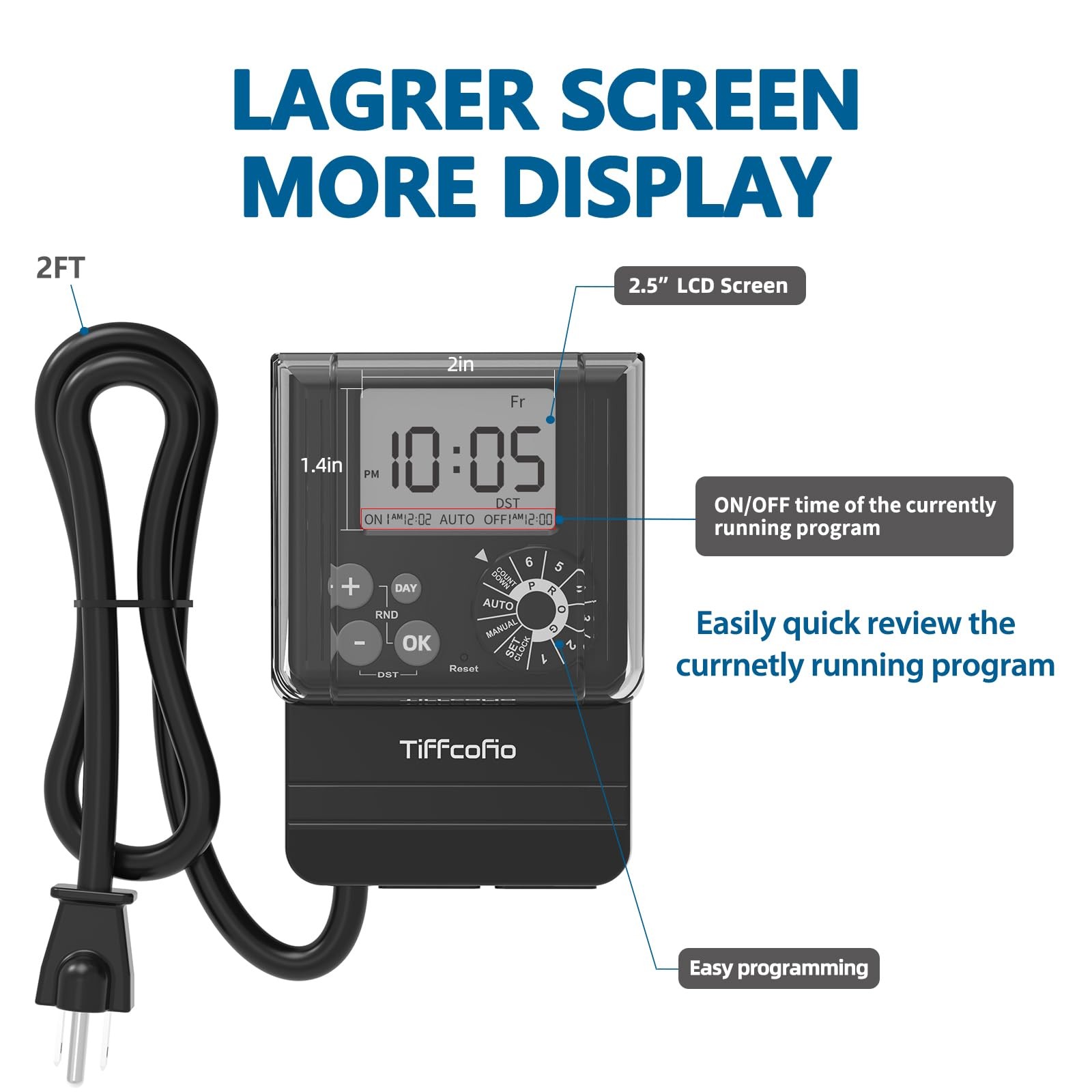 New Digital Outdoor Timer Waterproof, Dial Programmable Method, Outdoor Pool ...