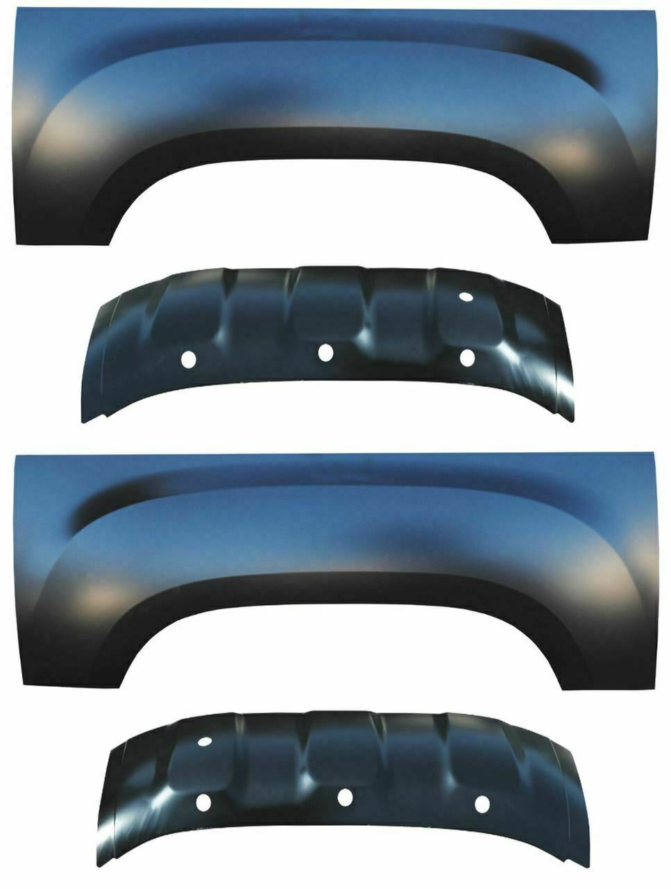 2007-2013 Gmc Sierra Upper Rear Wheel Arch Outer Wheelhouse Set 6' & 8' Beds