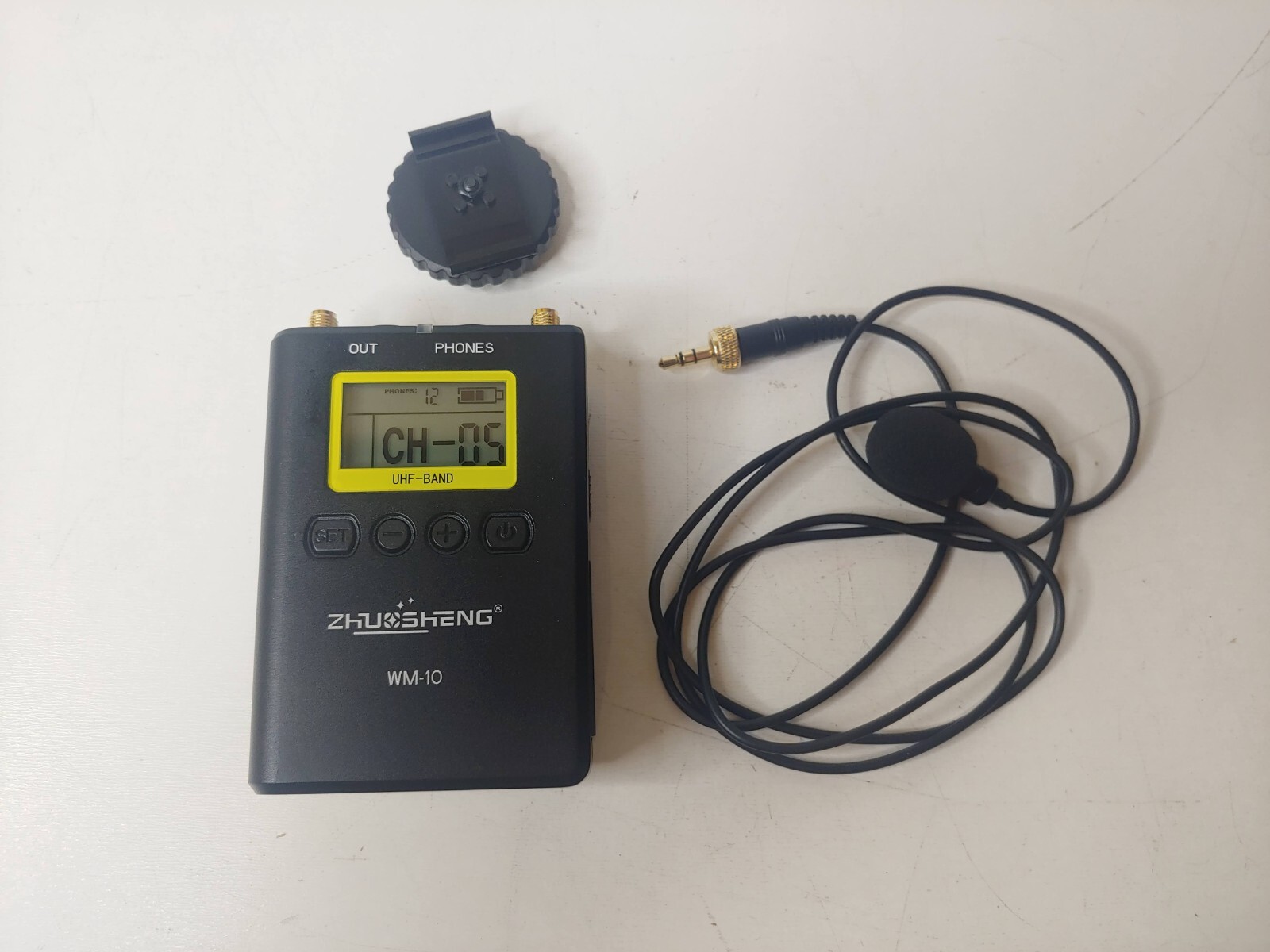 Zhu Sheng WM-10 Professional Wireless Video Recording Microphone AS-IS FOR PARTS