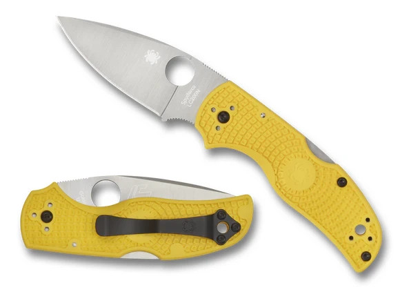 Spyderco Native 5 Salt MAGNACUT Folding Knife Yellow FRN C41PYL5 NEW