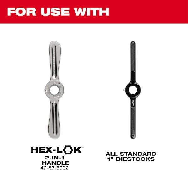 Milwaukee Tool 49-57-5351 Hex Threading Die, 3/8"-24, Unf