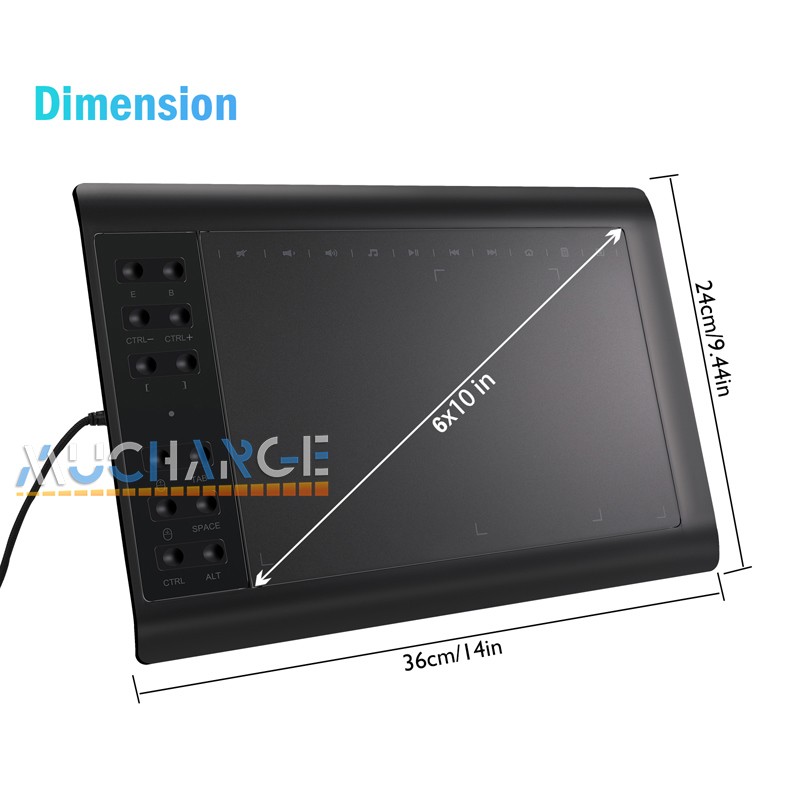 Digital Graphics Drawing Tablet Professional Working Tablet Battery-free pen