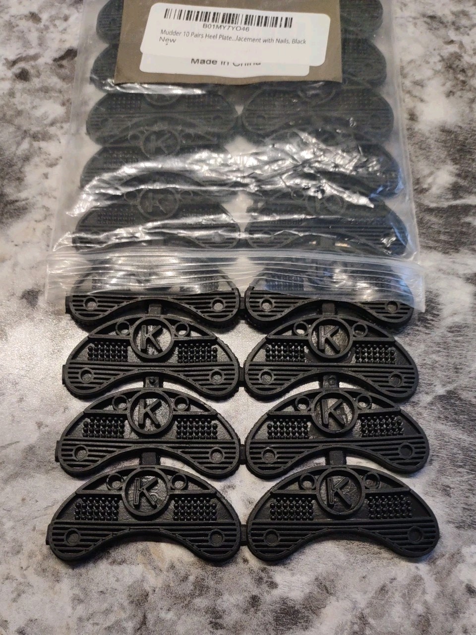 Mudder Heel Plate Repair Pad Replacement 10 Pairs Includes Nails