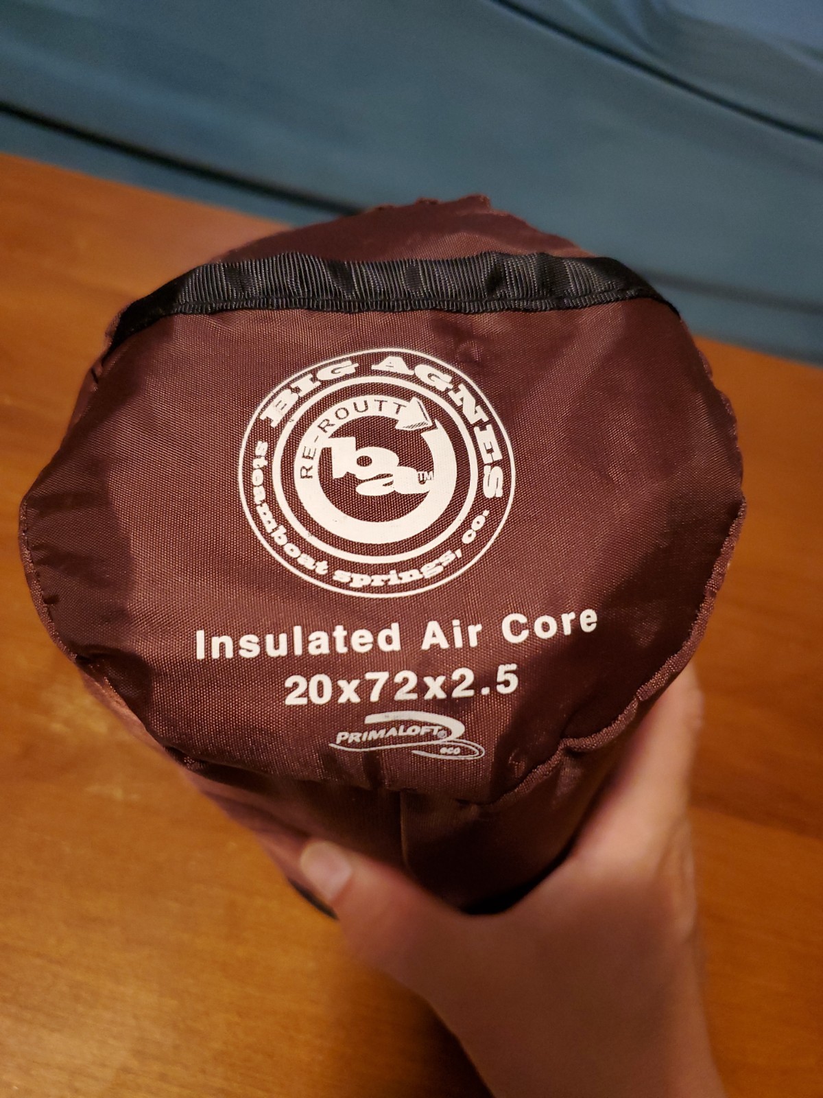 Big Agnes Insulated Air Core Sleeping Pad Maroon - 20X72X2.5