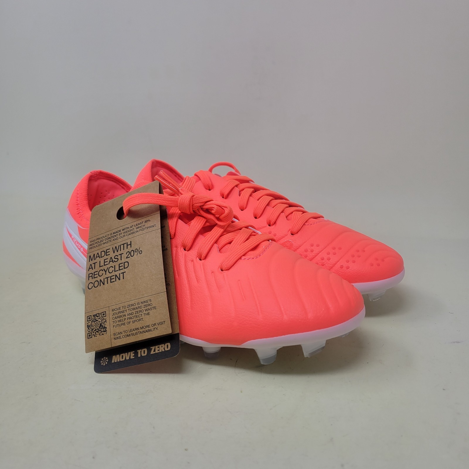 Nike Legend 10 Pro FG 'Hot Lava' ORANGE DV4333-800 Men's Size 4.5 Soccer Cleats