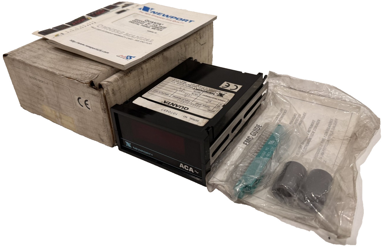 NEW NEWPORT QUANTA Q2000-DCR7-1 DIGITAL PANEL METER 120V Q2000DCR71