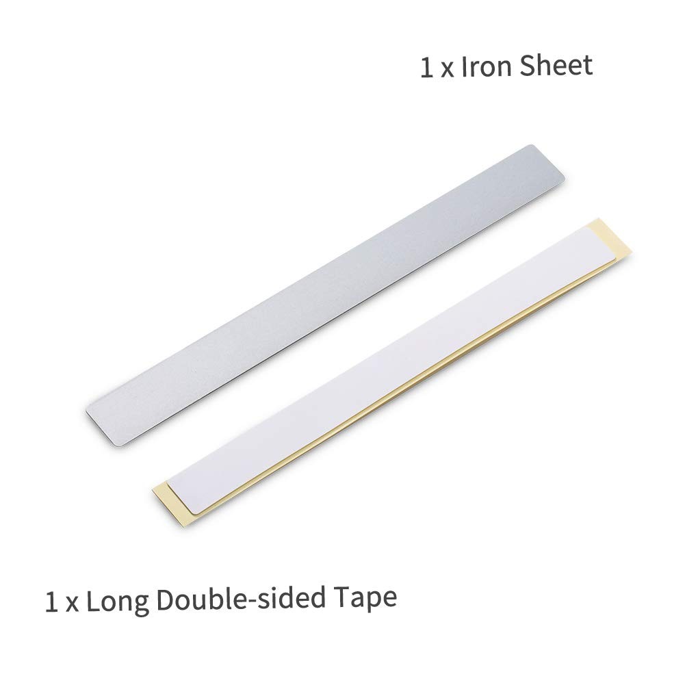 Metal Mounting Strip with Double-Sided Tapes Set for 78LED Under Cabinet Ligh...