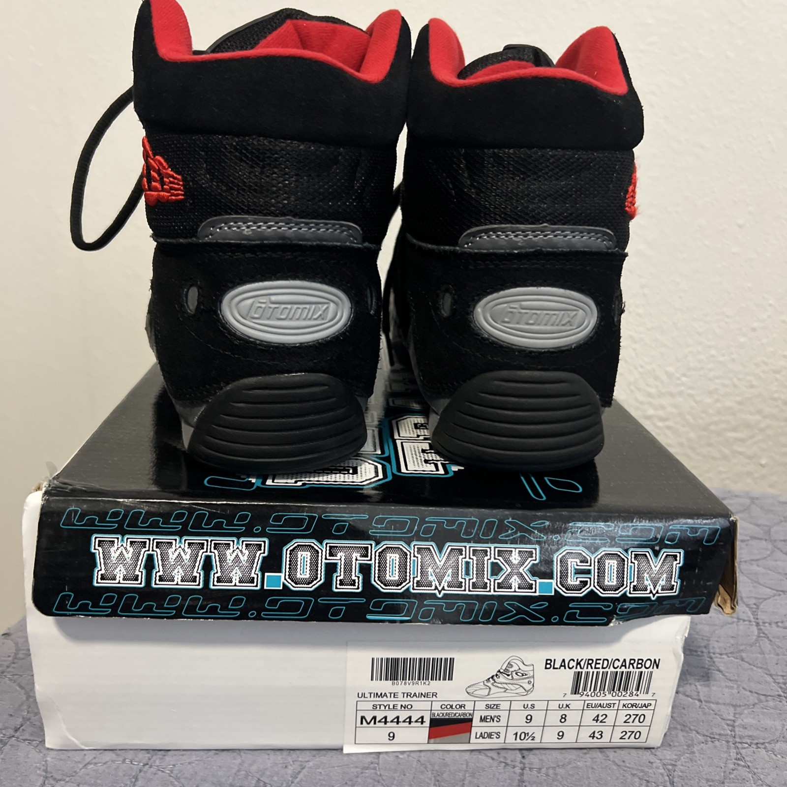 Otomix Carbonite Ultimate Bodybuilding Trainer M4444 Black Red Grey US MEN 9