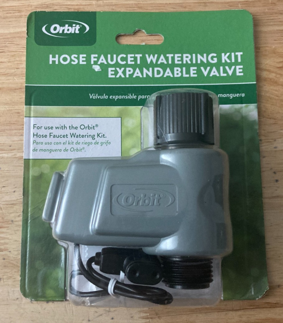 Orbit 58874N-04 Hose Faucet Watering Kit Expandable Valve (Factory Sealed)