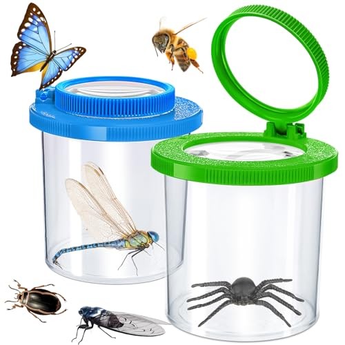 Insects Viewer for Kids, 2PCS Magnifying Insect Box Catcher Kit | InsertBug2Pcs