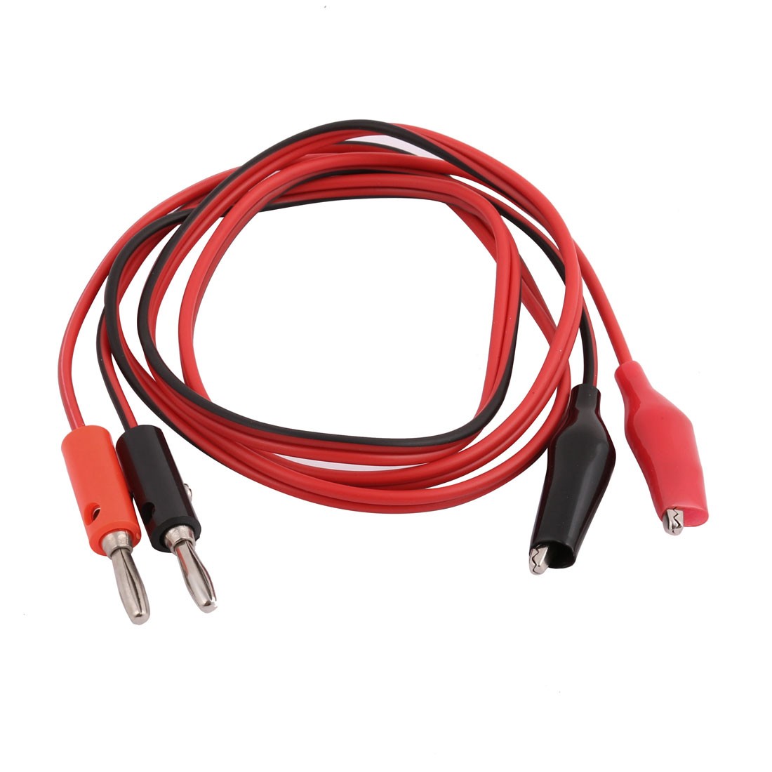 Pair 3.3 ft Digital Multimeter Test Leads Banana Connector to Alligator Clips