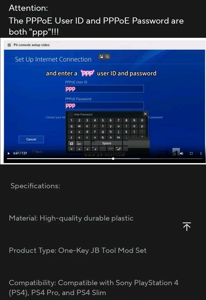 Jb Tool (For Ps4)