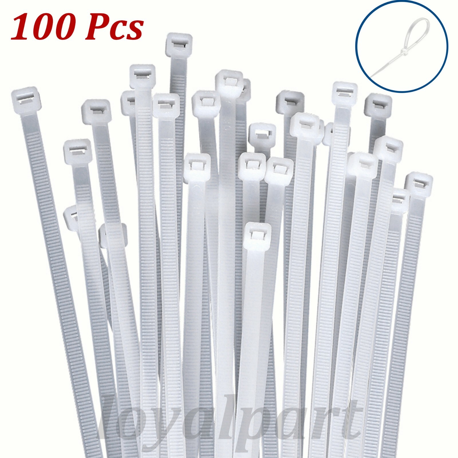 100 Pcs Cable Ties Heavy Duty  14" 50lbs Nylon Wrap Wire Zip Ties Resistant Lot