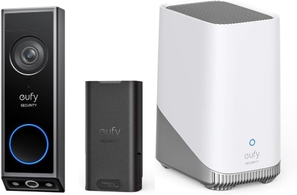 eufy Security 2K Video Doorbell Cam E340 HD Extra Battery HomeBase S380 NWOB