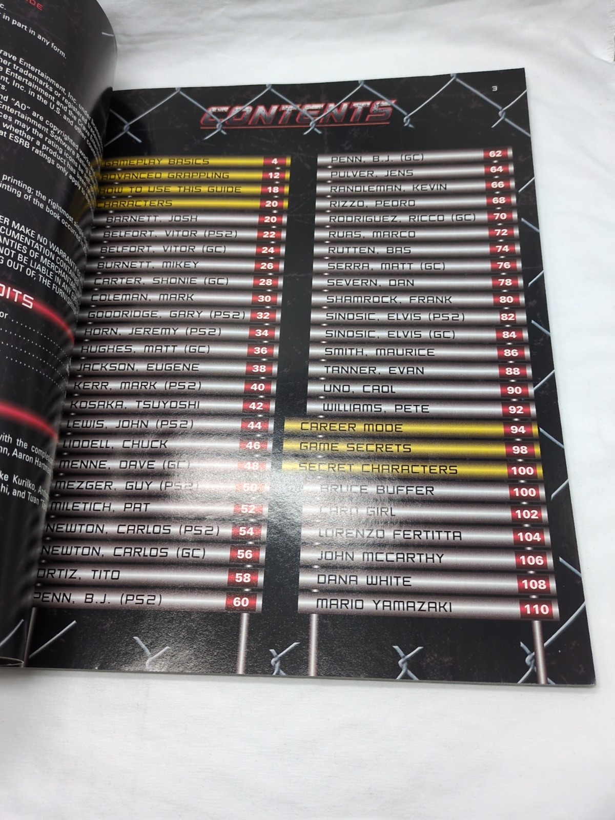 UFC Throwdown Official Strategy Guide Book