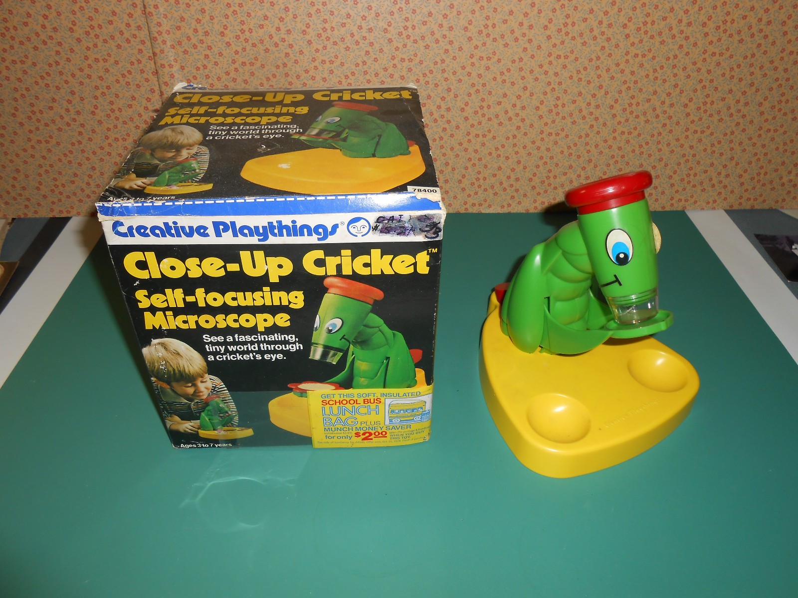Vtg 1970s Close-Up Cricket Microscope Creative Playthings w/original box Child