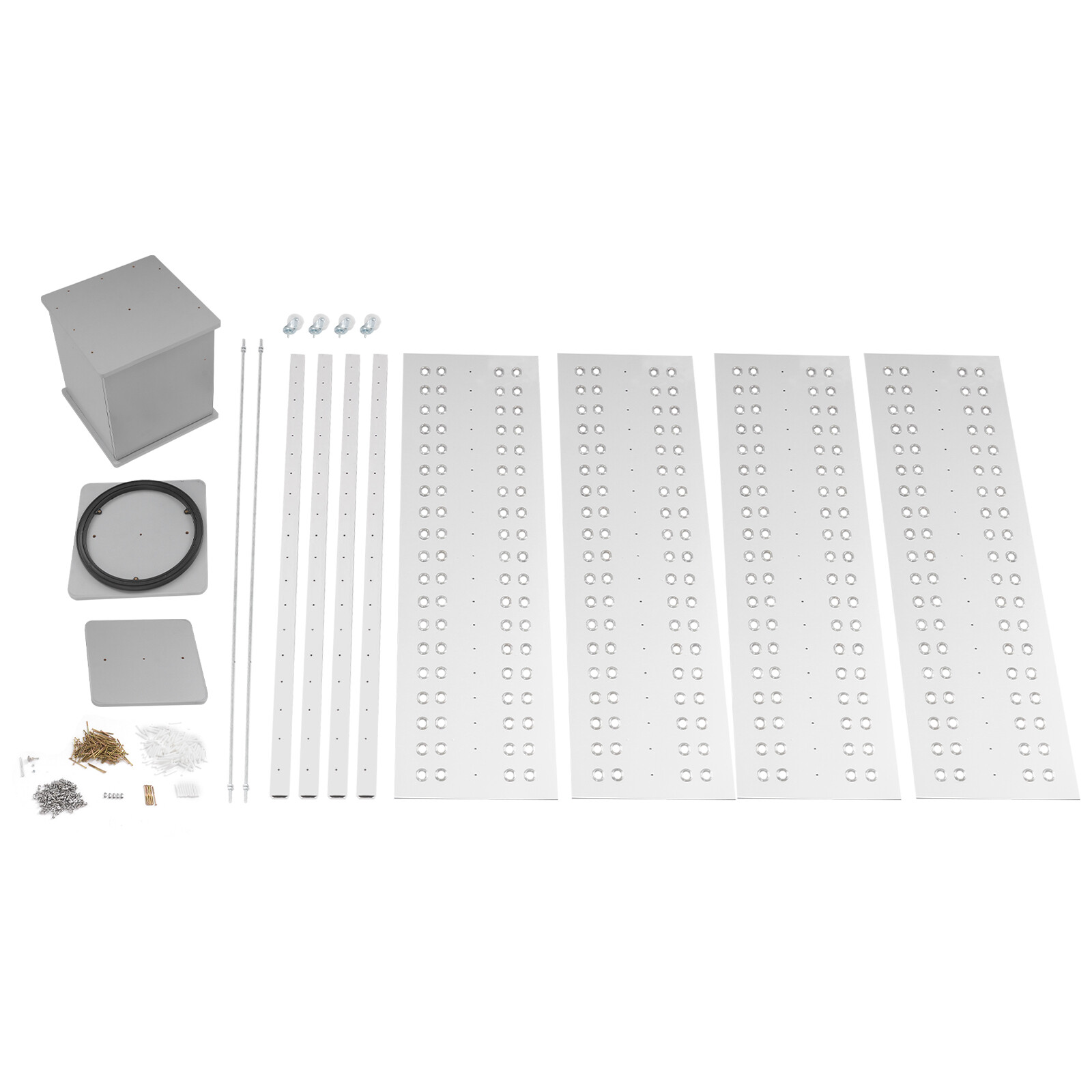 152pcs Eyeglass Display Stand with Box Floor Stand 4 Sides Holder Sunglass Rack