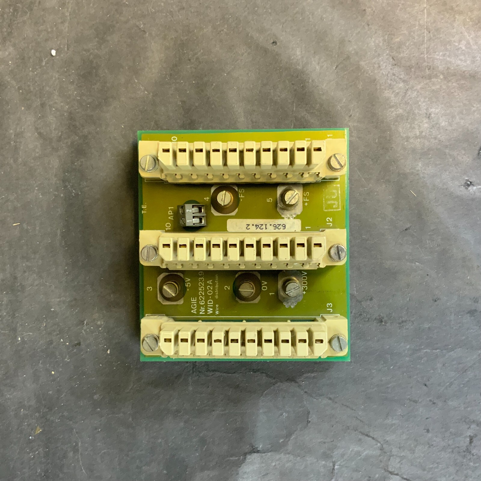 AGIE 626.124.2 622523.9 WID-02A WIRE DISTRIBUTION BOARD ($20 OBO)
