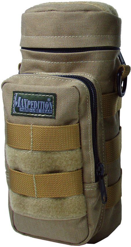 Maxpedition Bottle Holder Foliage Khaki Padded w/Drainage Grommet PALS Webbing