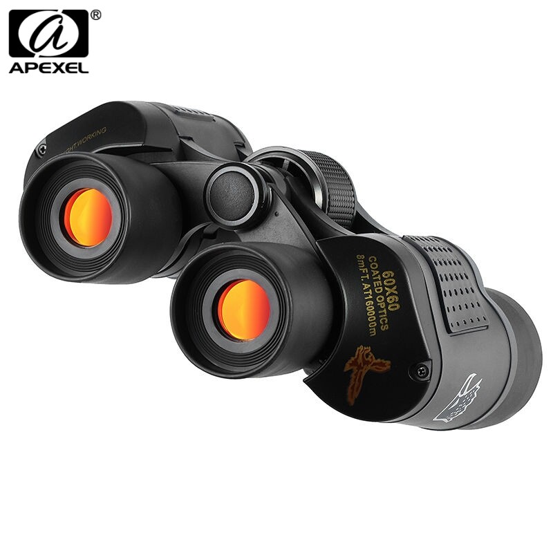 APEXEL Professional Binoculars 60X60 Optics Telescope With Low Light NightVision