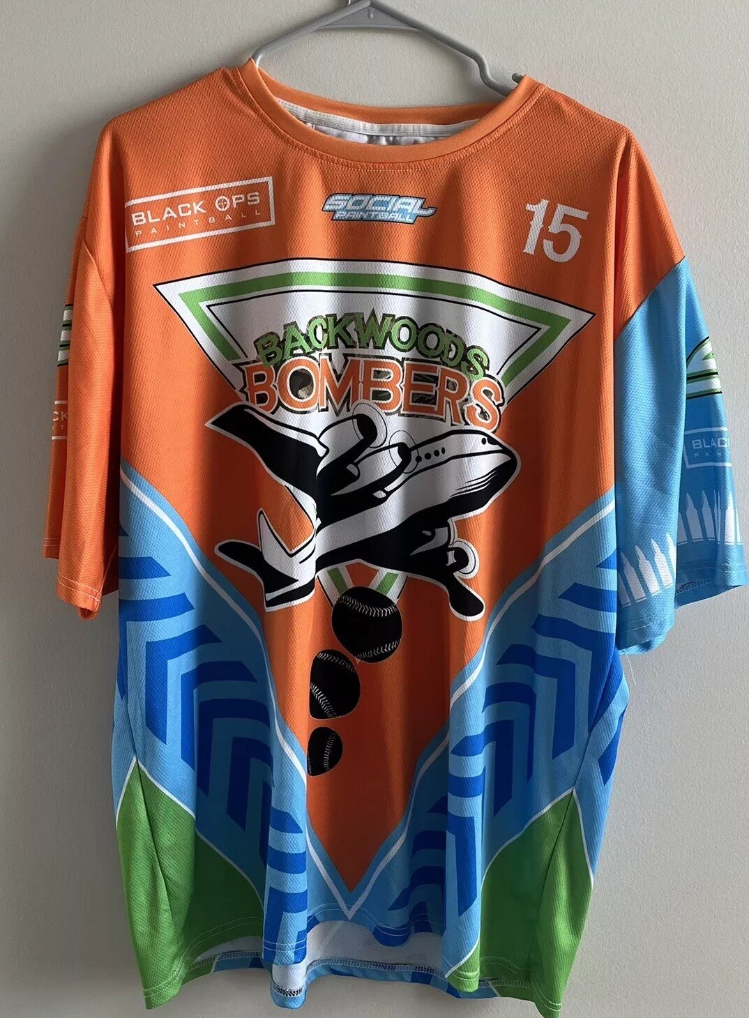 Social Paintball Grit Jersey Unpadded Mesh Short Sleeve Size L  Bombers Airplane