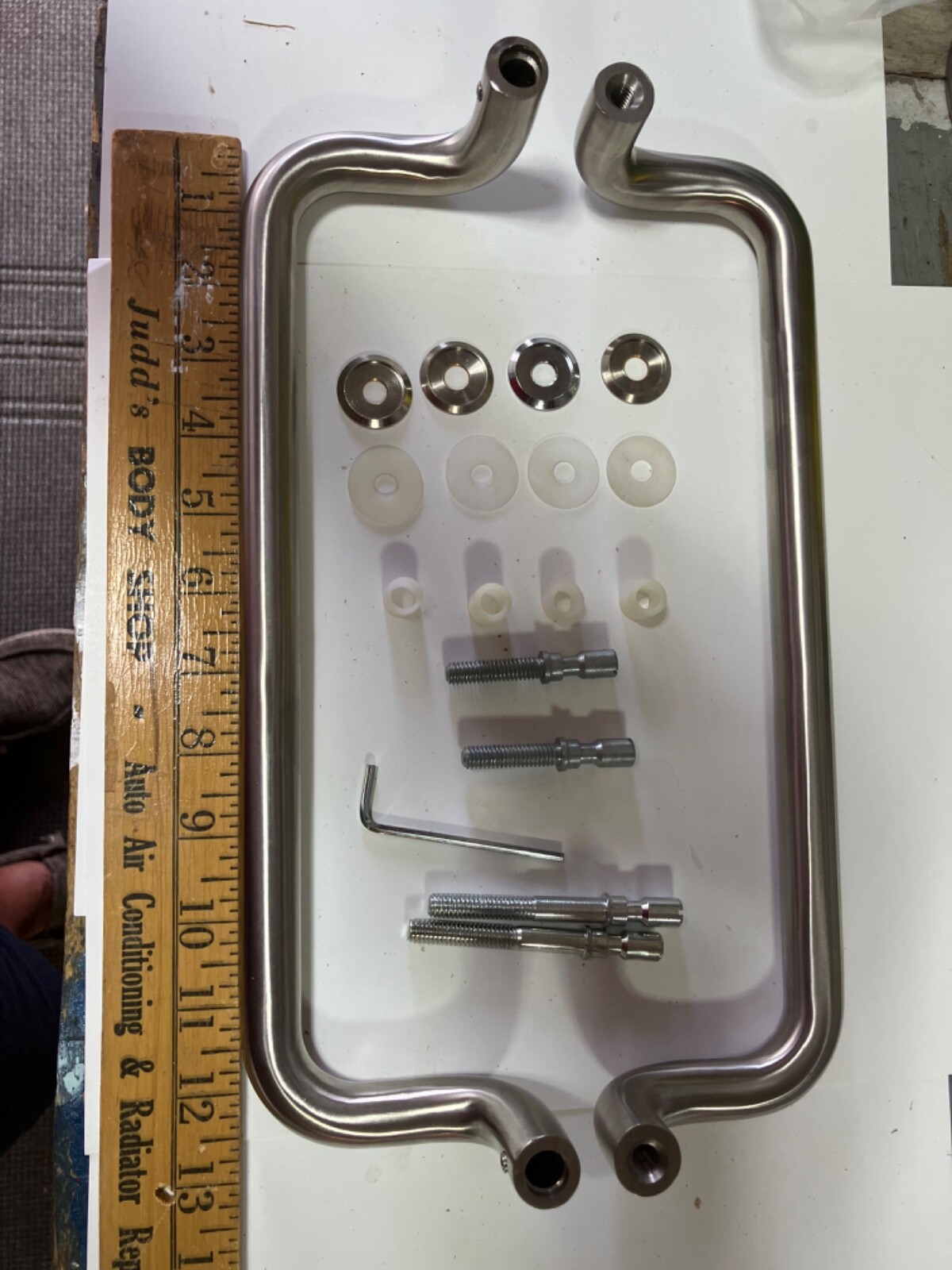 Stainless Steel Pull Handle Back-to-Back for Glass/Aluminum Door 12"
