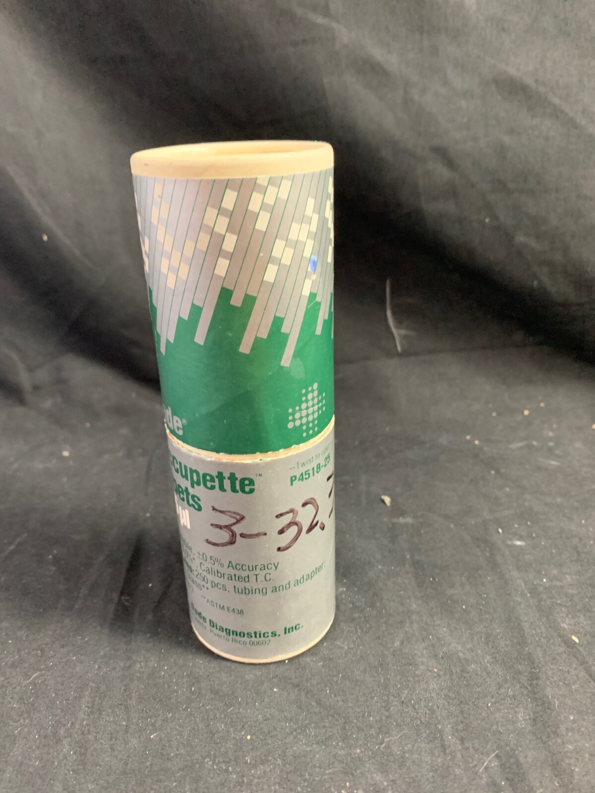 DADE DIAGNOSTICS INC. Glass 10µl Orange Accupette Pipettes  (~240pcs)