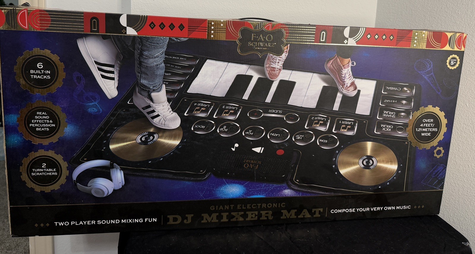 FAO Schwarz Giant Electronic DJ Mixer Mat, Over 4 Feet Long E27