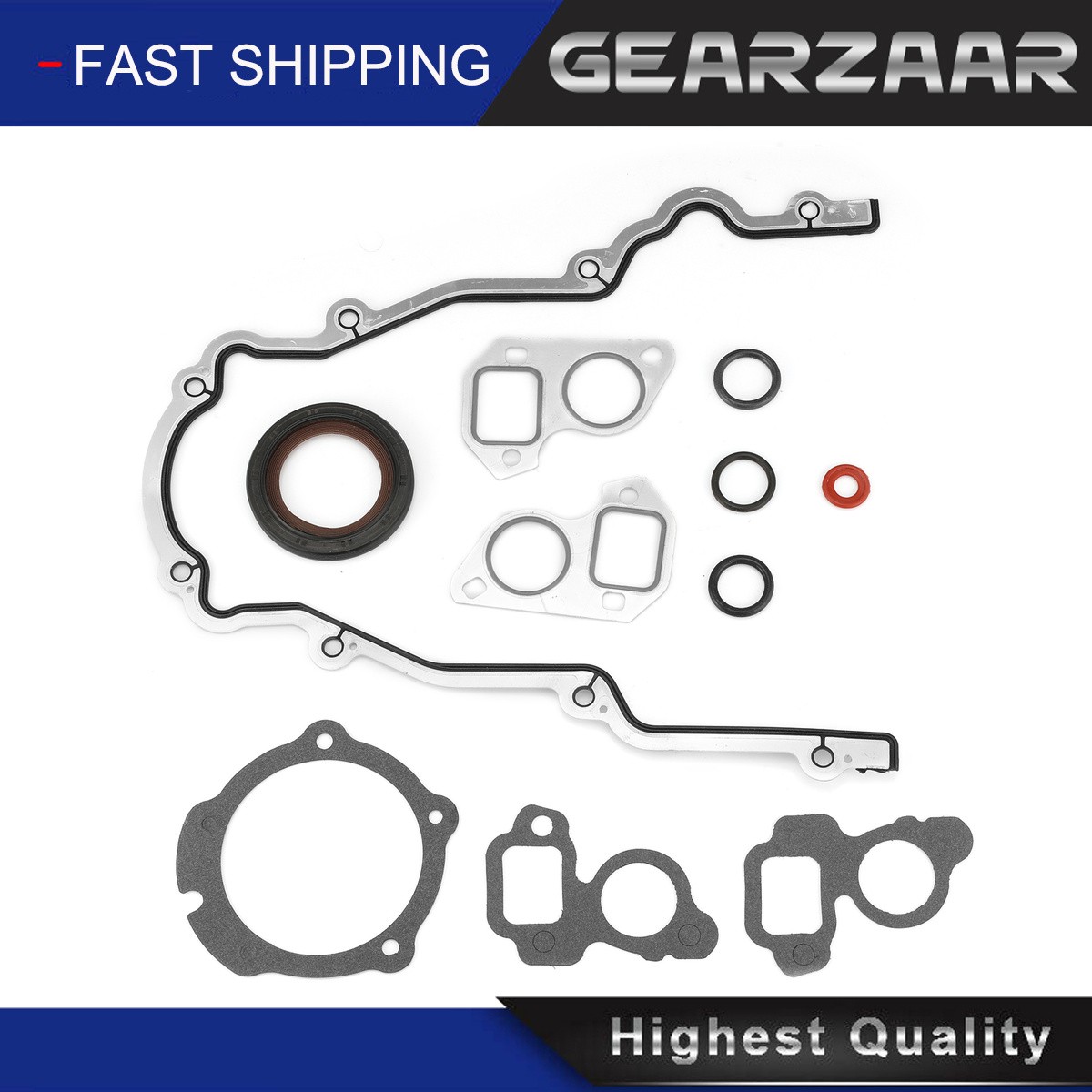 Timing Chain Cover W/ Water Pump Gaskets & Main Seal For GM LS1 4.8L 5.3L 5.7L