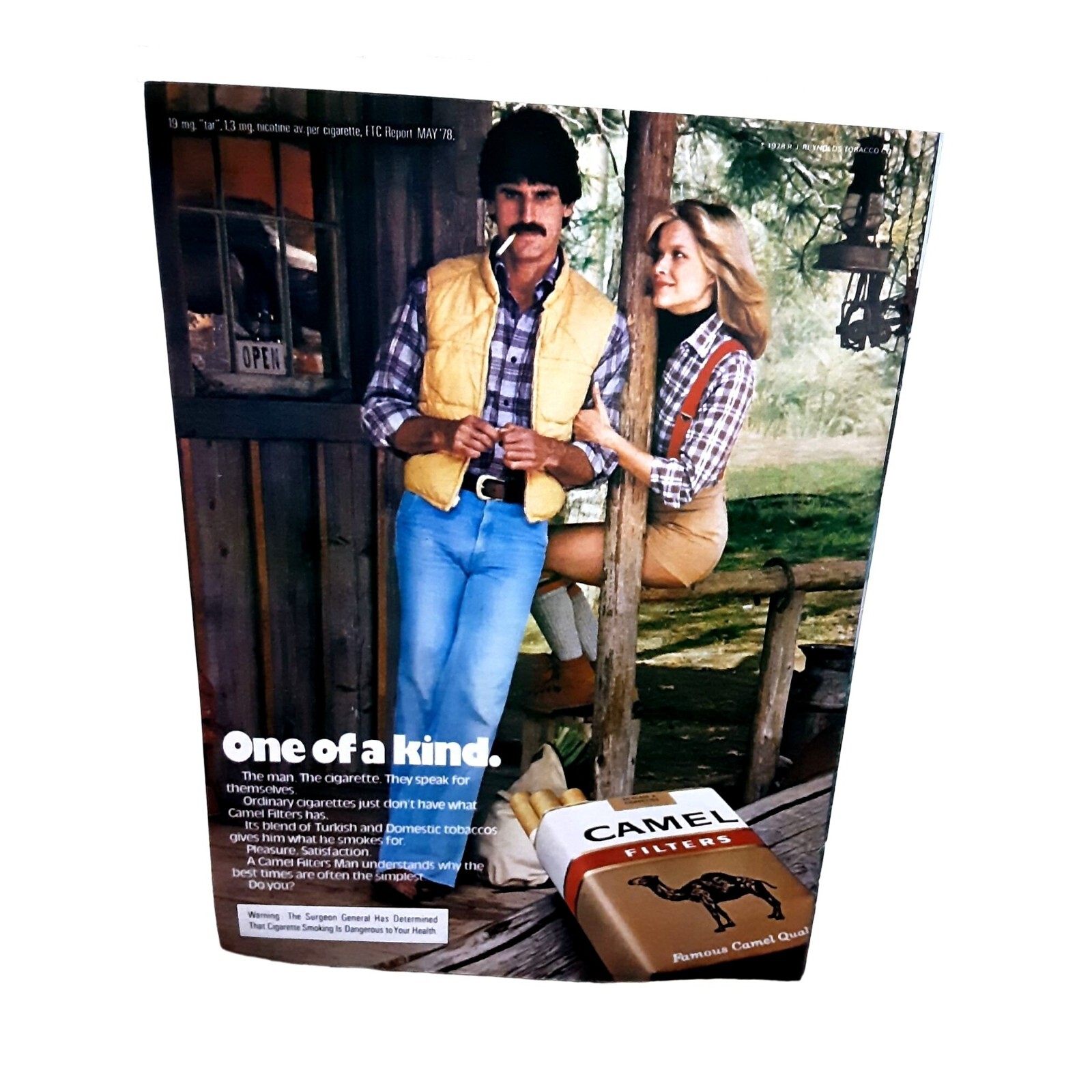 1978 Camel Cigarettes One Of A Kind Ad Vintage Original