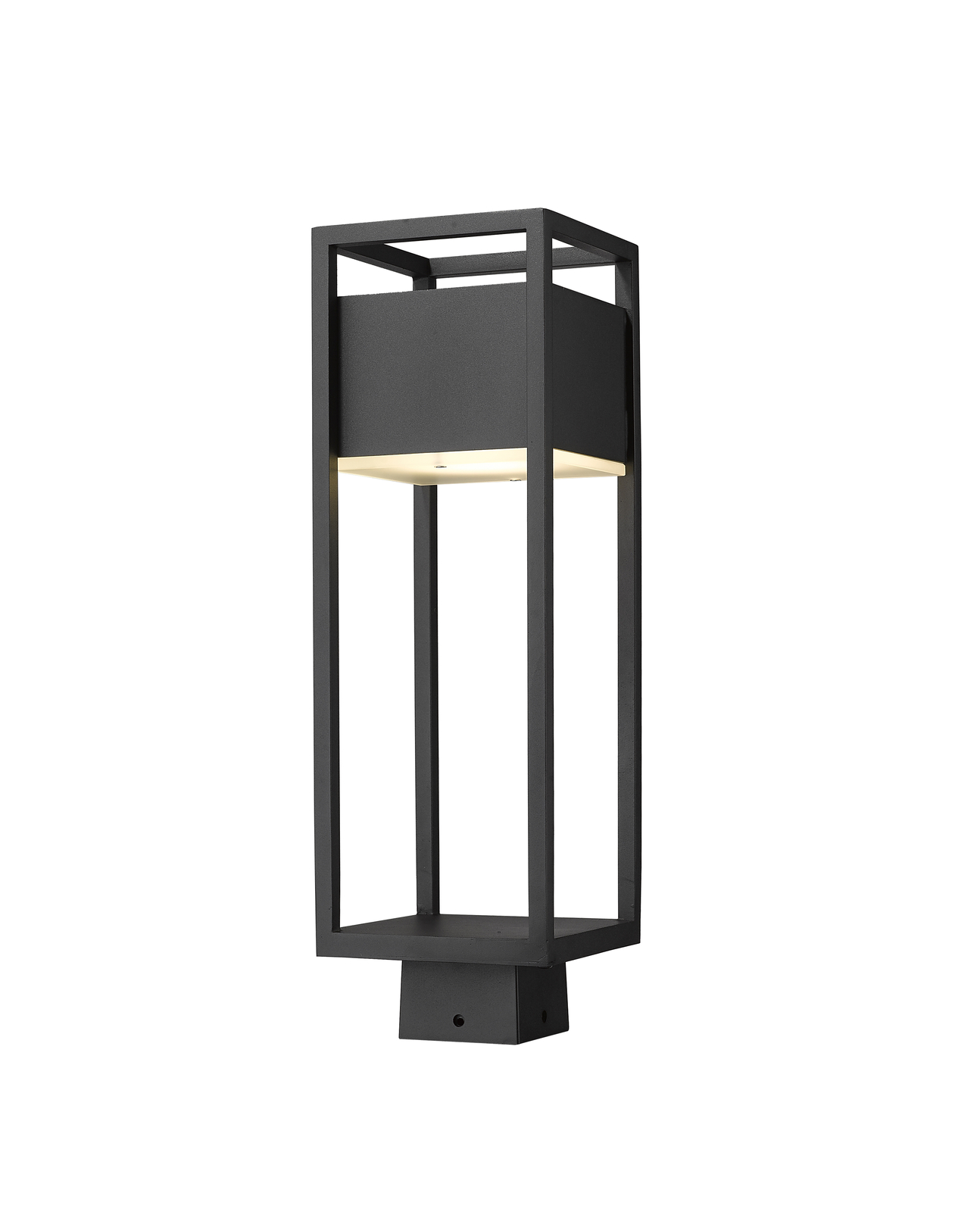Z-Lite Barwick LED Outdoor Post Mount Fixture, Black