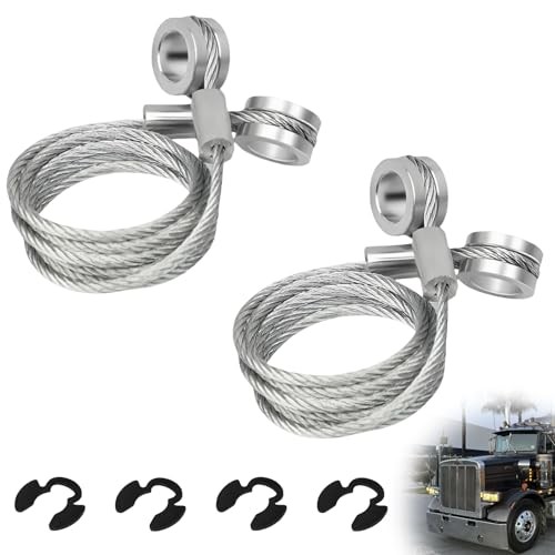 2-Pack Hood Strut Control Cable for HLK2047 - Precise Fit Hood Release Latch