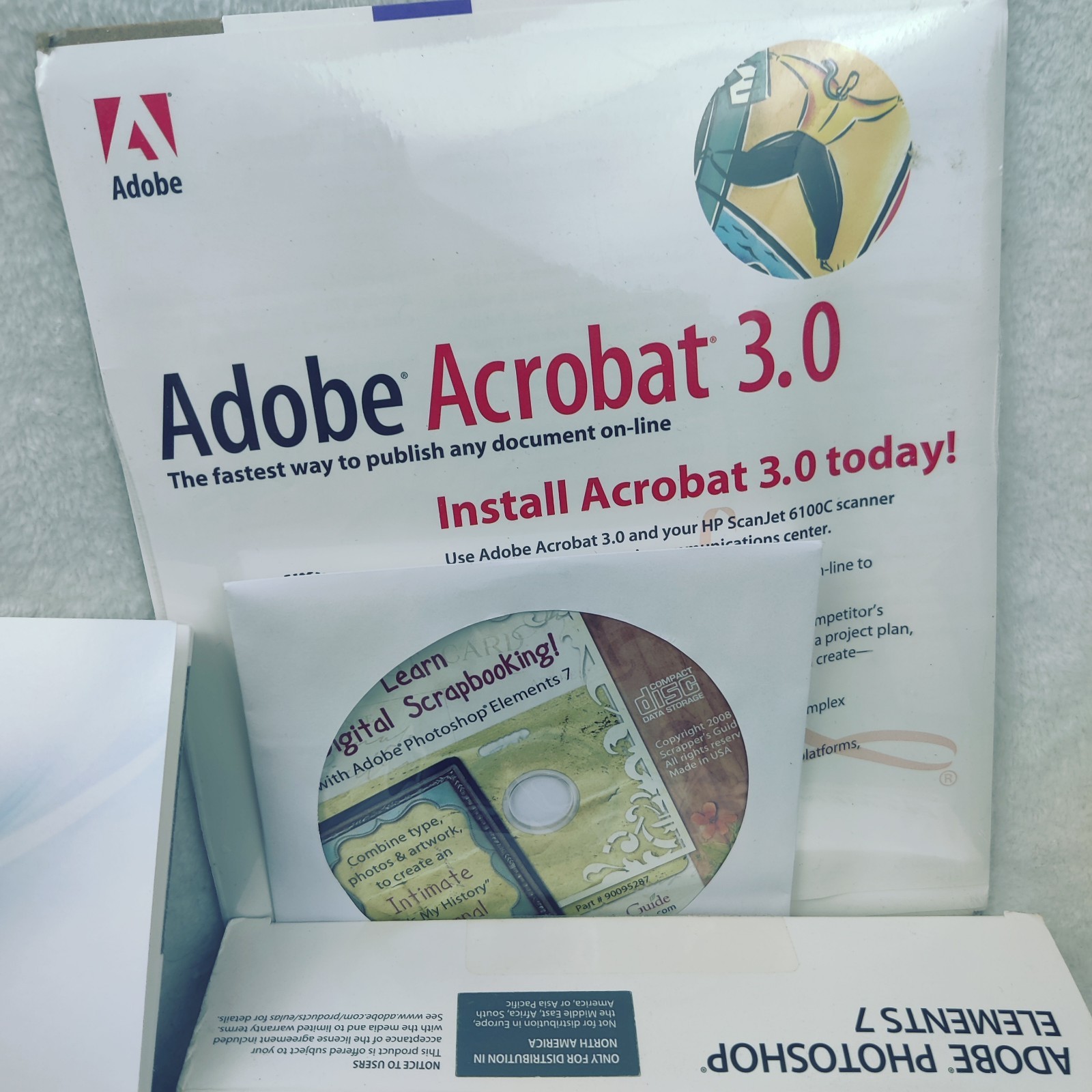 Adobe Photoshop Elements 7 PC Complete w/ Case Manual Disc