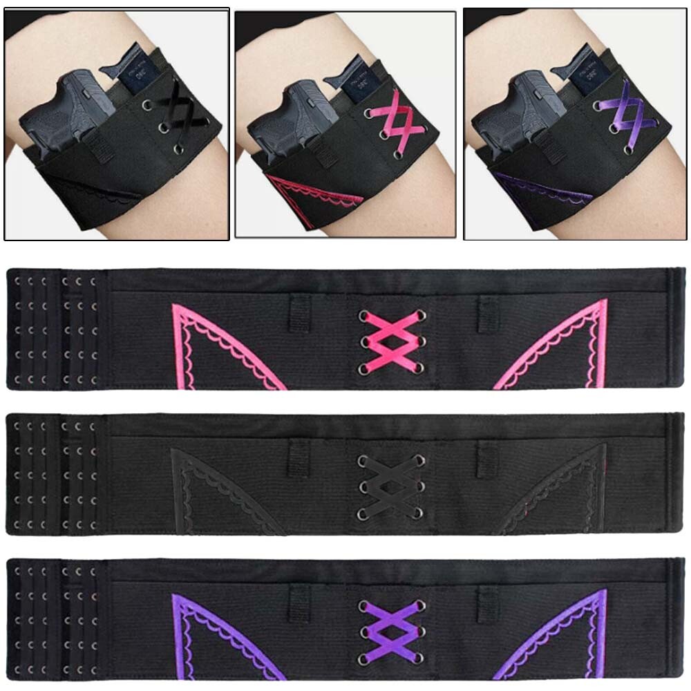 Hip Women Holster Anti-Slip Leg Gun Concealed Carry Garter Thigh Pistol Belt mag