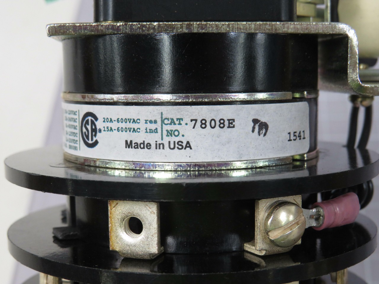 ELECTROSWITCH 7808E ROTARY SWITCH 20A-600VAC T192342