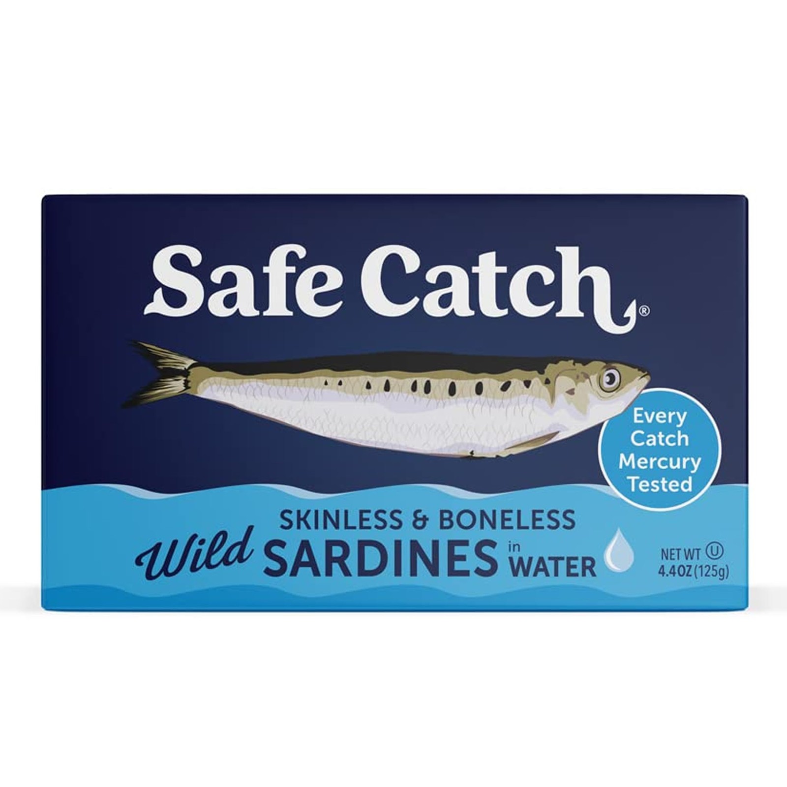 Safe Catch Wild Sardines in Water Skinless Boneless WildCaught Sardine Fillet...