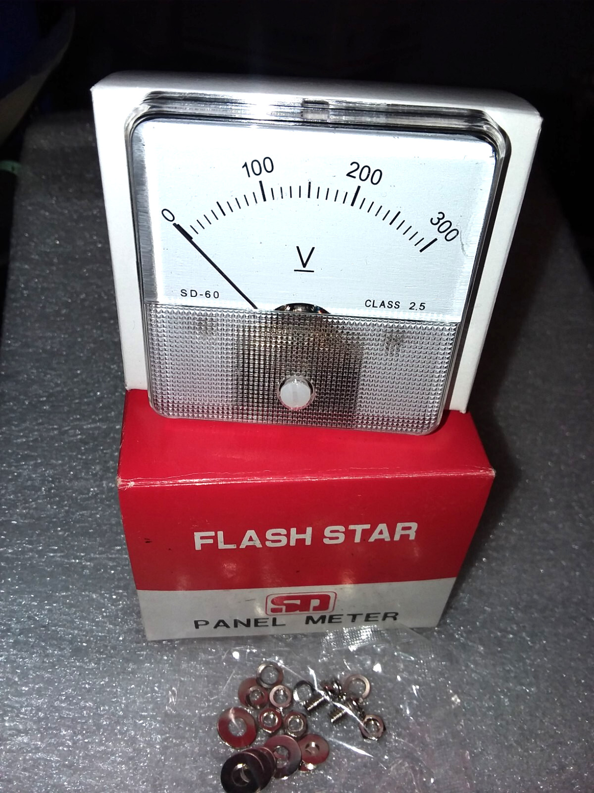 Flash Star SD-60 DC300V Analog Panel Meter From 0V-300V