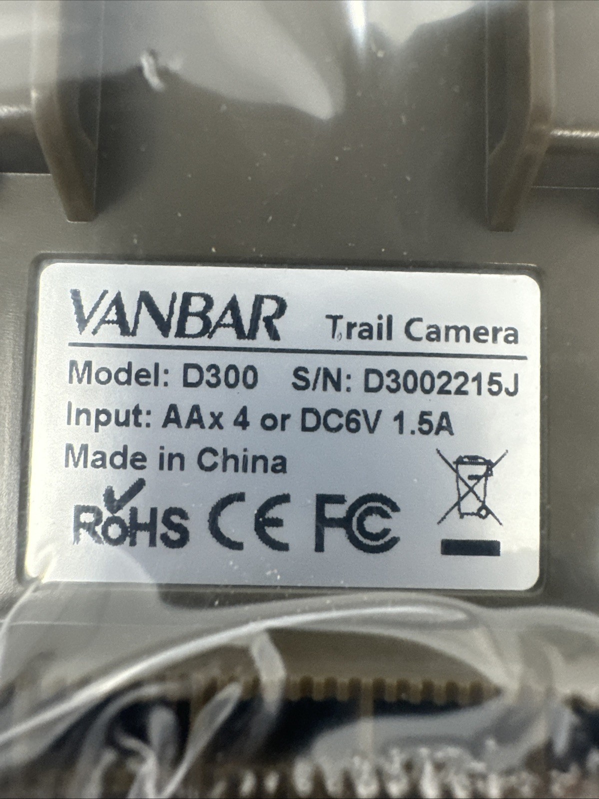 DIGITAL TRAIL CAMERA 1080p VANBAR D300/FREE SHIPPING!