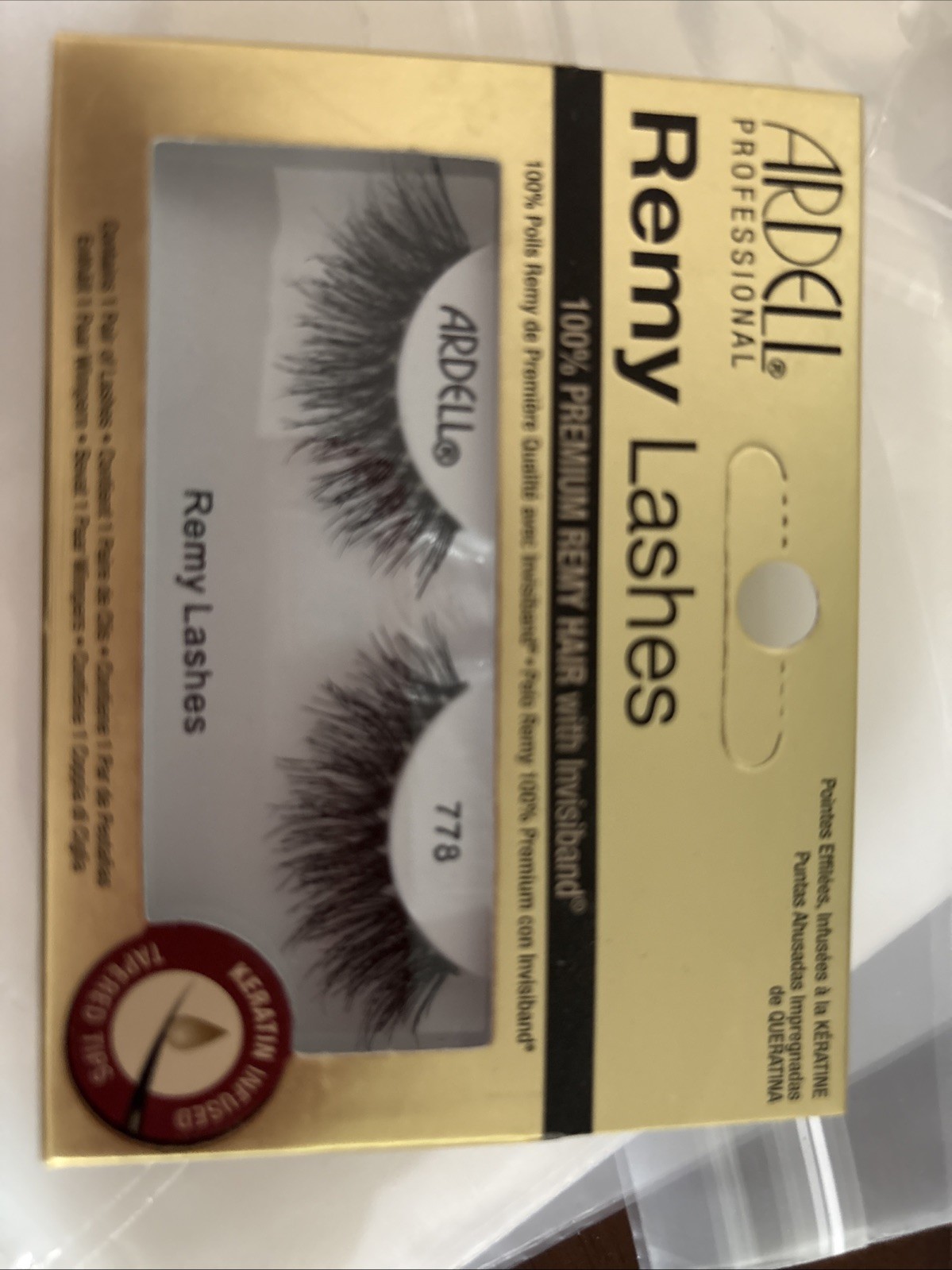 Ardell Professional REMY Lashes # 778 Invisiband Keratin Infused Tapered Tips