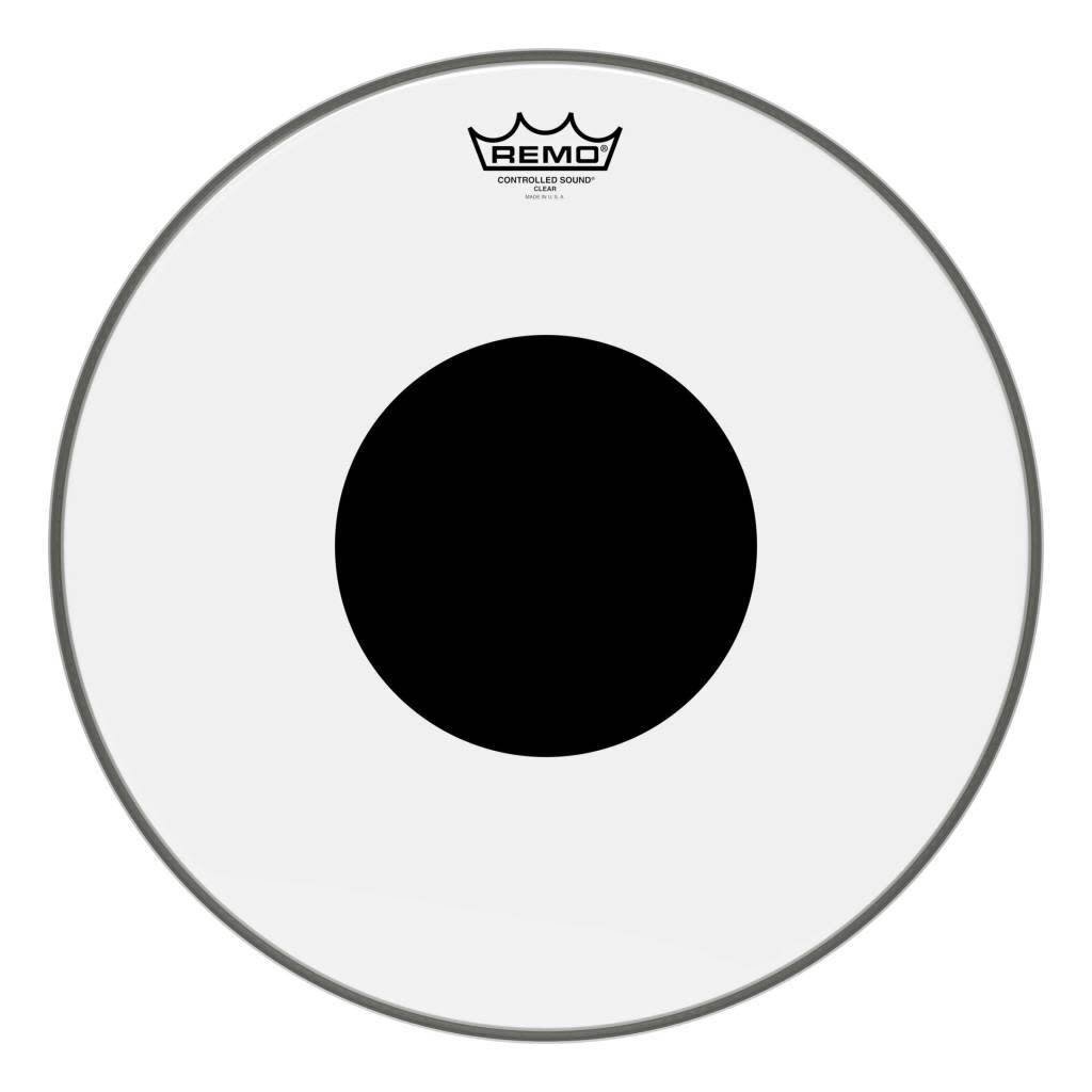 Remo 16" Controlled Sound Clear Black Dot Drum Head