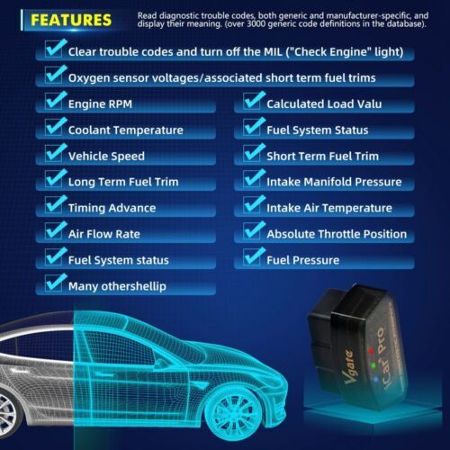 VGATE ICAR PRO Bluetooth 4.0 OBD2 Diagnostic Scan Tool BIMMERCODE iPhone Android