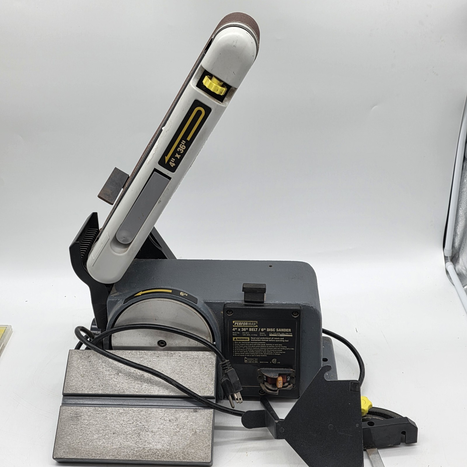 Performax 4" x 36" Belt / 6" Disc Combo Sander – Model 240-2973