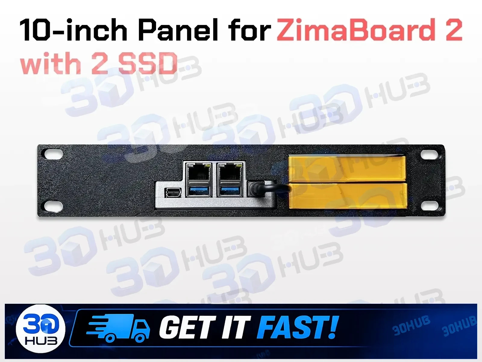 ZimaBoard 2 Rack Panel 10-inch Server Enclosure Mount